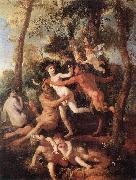 POUSSIN, Nicolas Pan and Syrinx fh oil painting picture wholesale